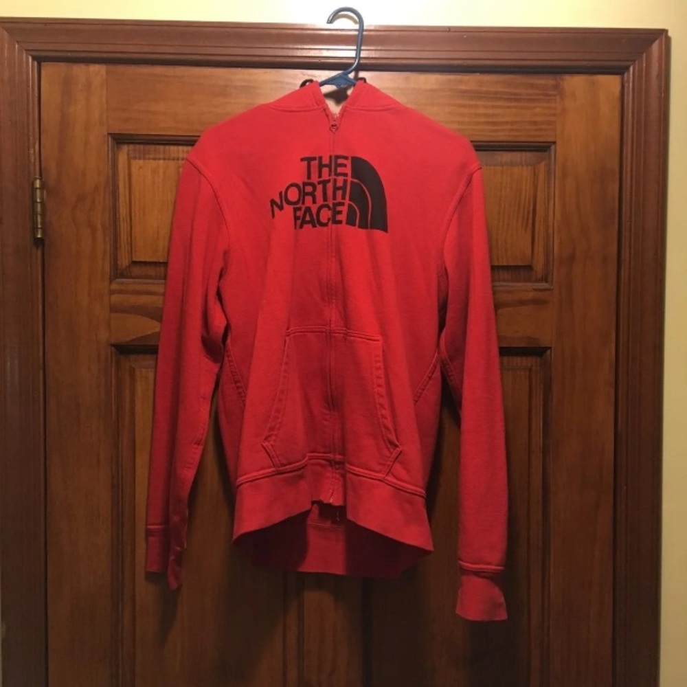 Red North Face Hoodie Men’s